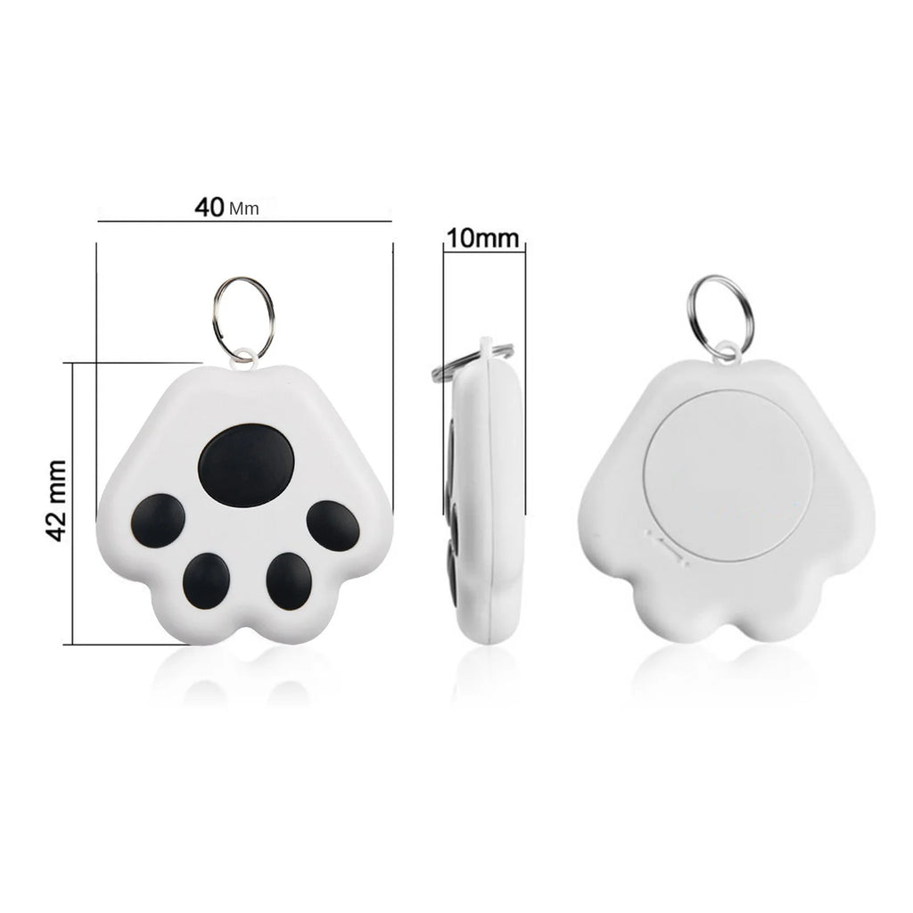 Mini Traceur GPS Bluetooth en Forme de Patte pour Animaux
