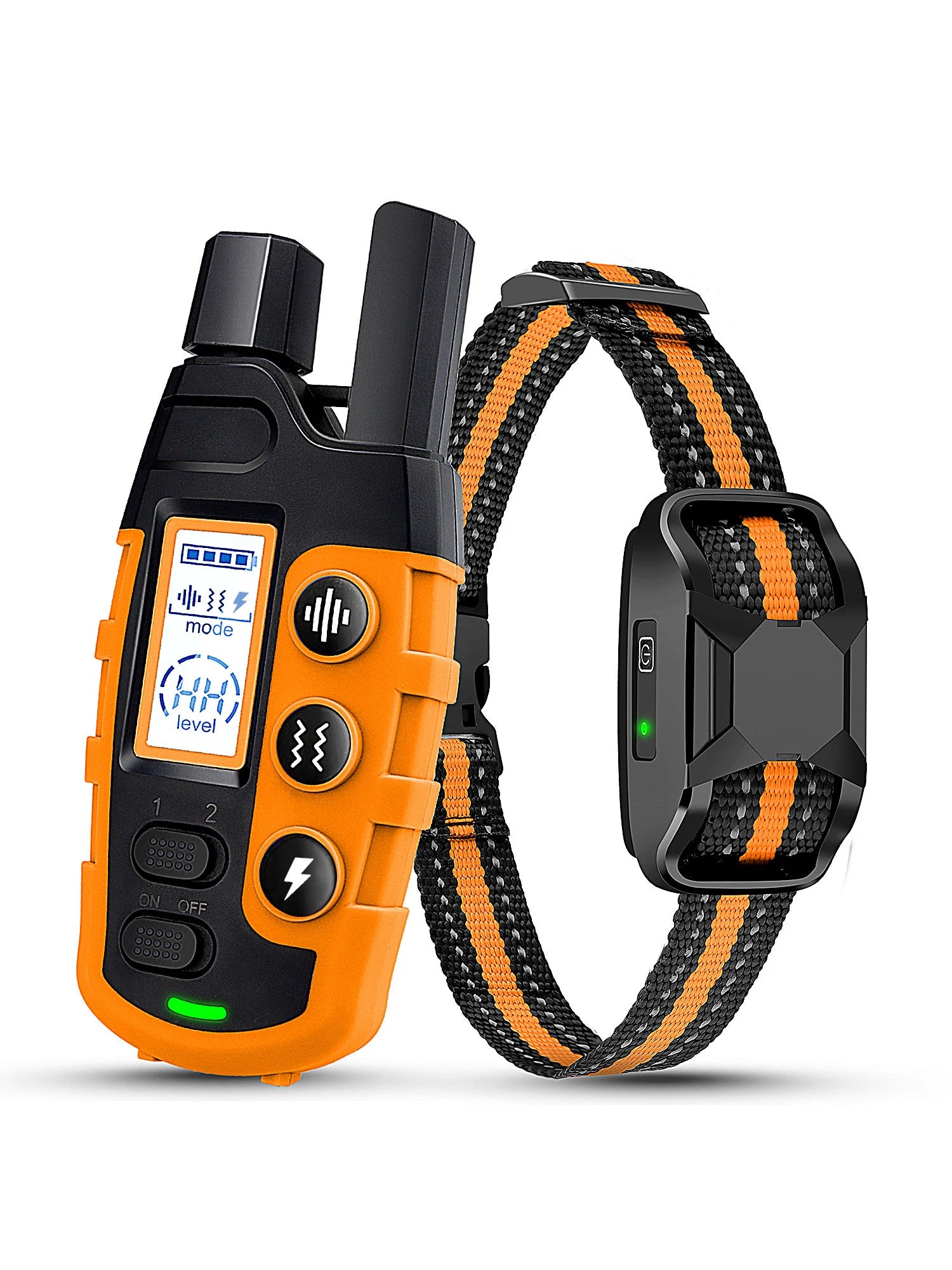 Collier de Dressage Électrique pour Chien 1000m – Télécommande, Étanche, Choc/Vibration/Son, pour Chiens de 2 à 55 kg