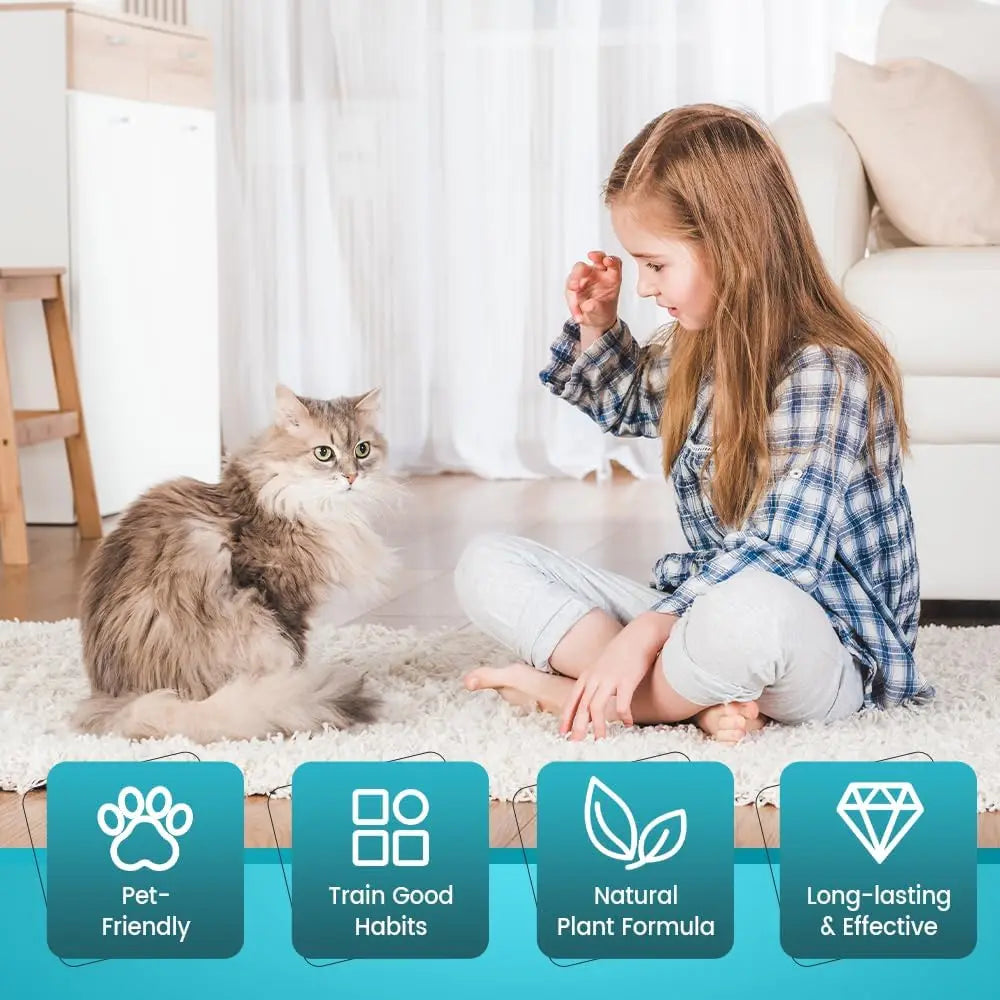 Spray Répulsif Naturel pour Chat 100ml – Anti-Griffures, Protection Meubles, Usage Intérieur Sûr