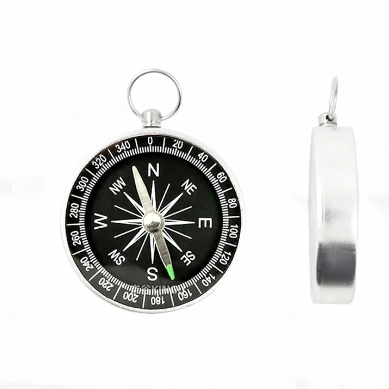 Boussole Portable Outdoor – Alliage d'Aluminium, Imperméable, Anti-rouille, Navigation Camping & Randonnée