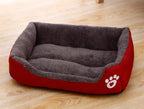 Panier Chien Respirant en Coton Doux, Nid pour Chat, Lit Chaud pour Petits et Moyens Chiens