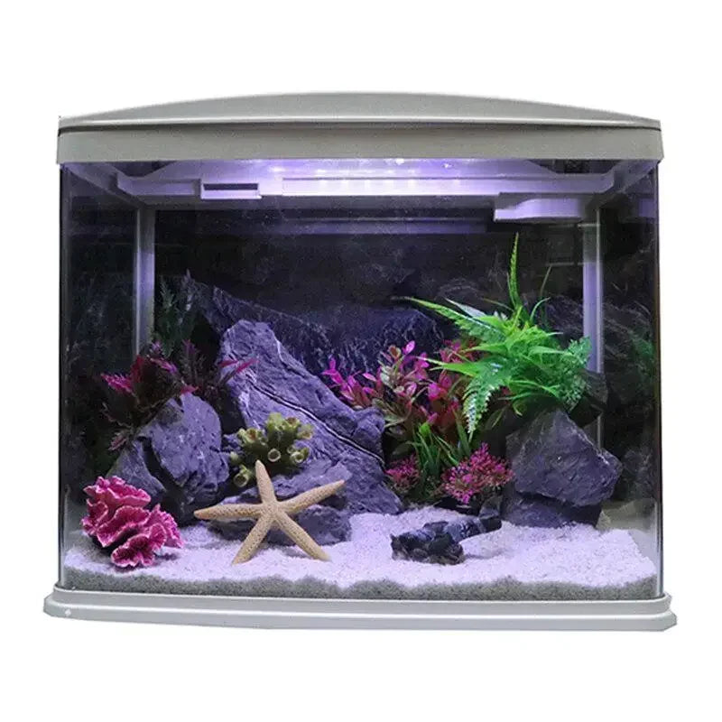 Décoration Aquarium – Petit Avion dans Épave de Bateau, Ornement Résine pour Aquascaping
