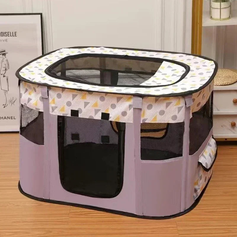 Maison pour Chat Pliable – Tente Cosy pour Chaton, Chien et Chat avec Coussin – Niche d'Accouchement et Lit Confortable