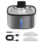 Fontaine à Eau Inox 3,5L pour Chat – Sans Fil et Rechargeable