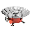Réchaud à Gaz Camping – Brûleur Portable Ultraléger Coupe-Vent 2800W pour Randonnée et Cuisine en Plein Air