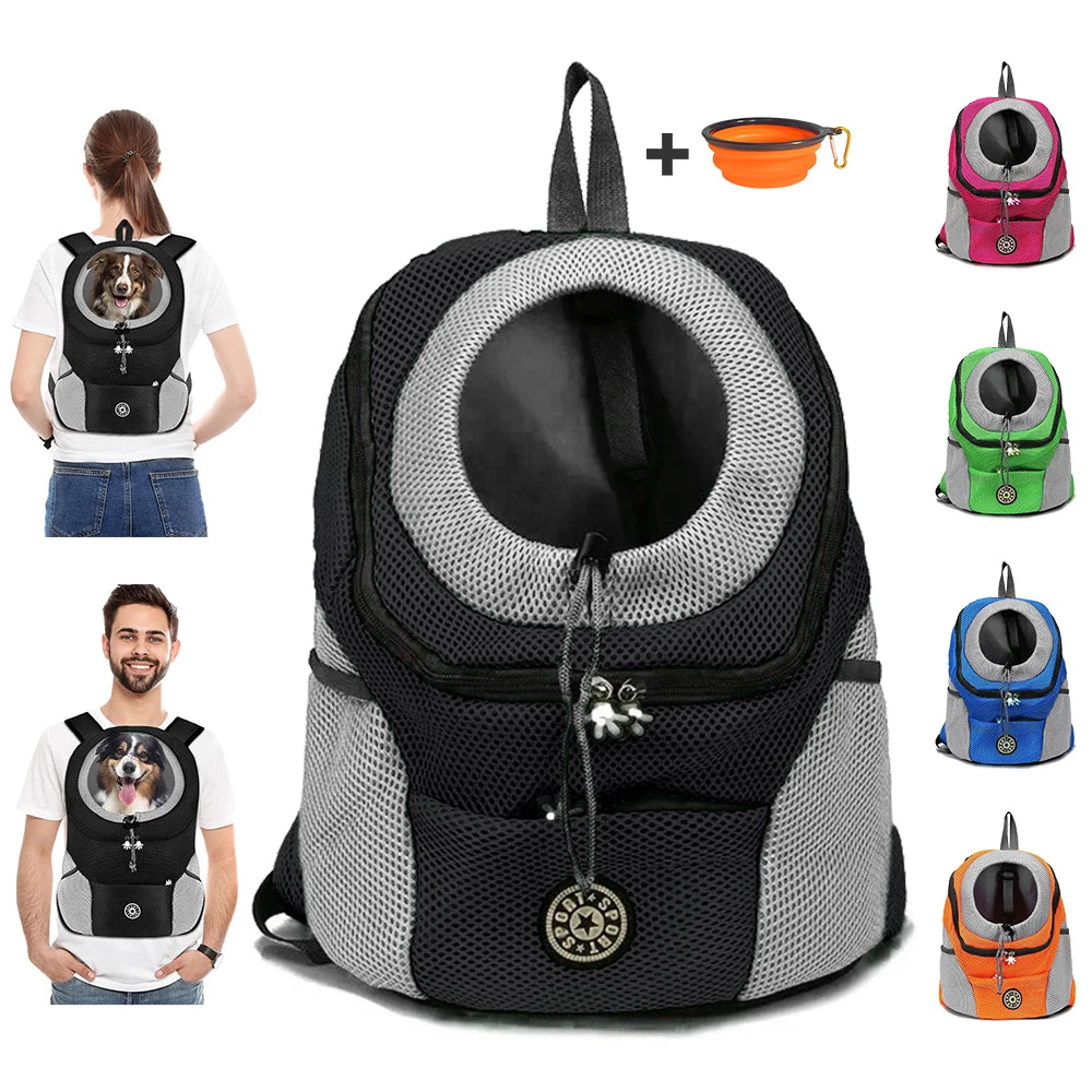Sac à Dos Respirant pour Chien et Chat – Transport Extérieur, Maille Ventilée, Camouflage