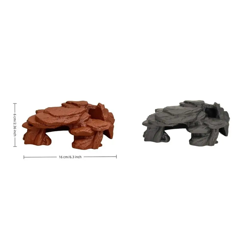 Ornement Aquarium Impression 3D – Rocaille Réaliste, Abri Poissons et Crevettes, Plastique PLA