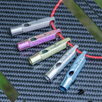 Sifflet en Titane – Sifflet de Survie et Sécurité avec Cordon, Puissant, Sport & Porte-clés Ti9015O