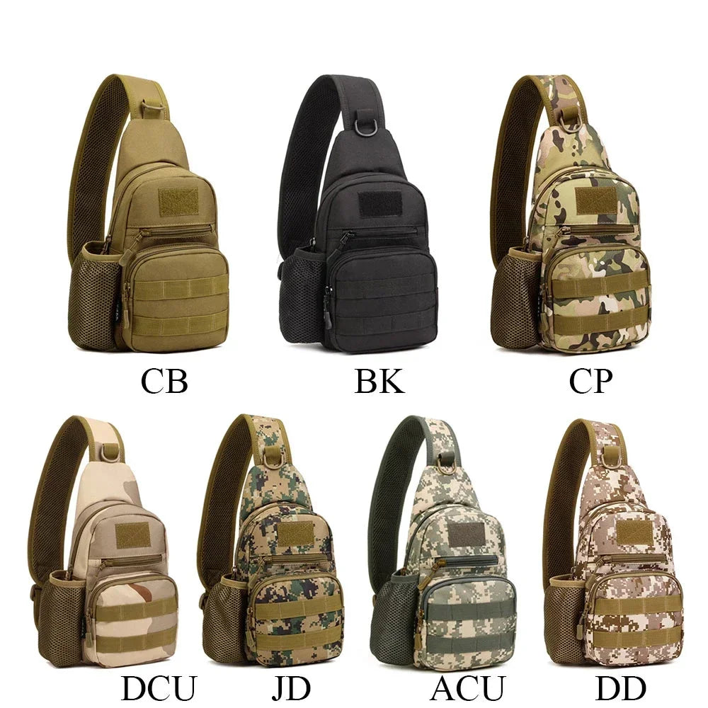 Sac Tactique Bandoulière – Sac de Poitrine Imperméable pour Camping, Randonnée, Cyclisme et Voyage