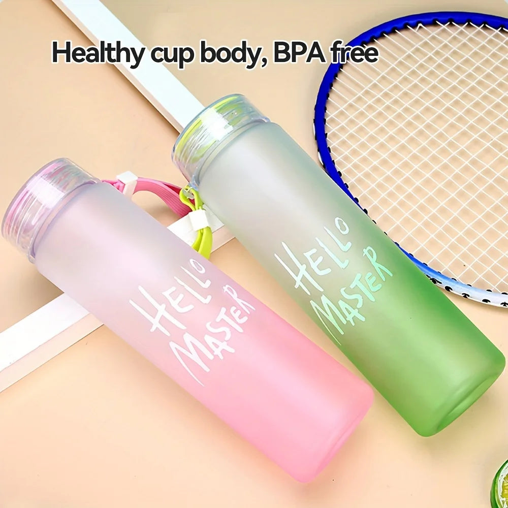 Gourde de Sport 500ml Givrée Dégradé de Couleur – Portable, Fitness, Gym, Camping, Sans BPA