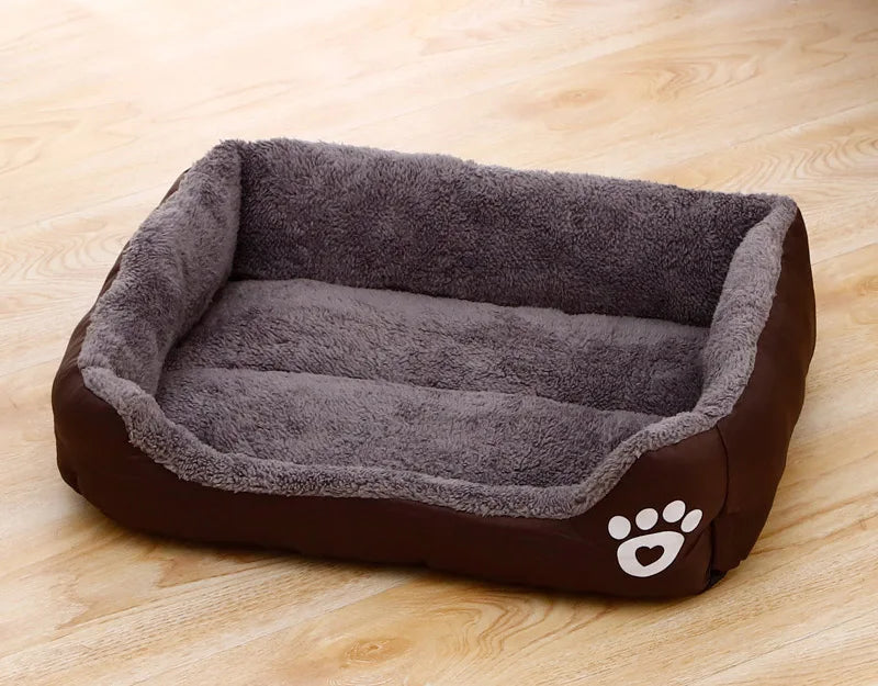 Panier Chien Respirant en Coton Doux, Nid pour Chat, Lit Chaud pour Petits et Moyens Chiens