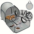 Parc Portable et Respirant pour Chien avec Tunnel Entourant – Enclos Intérieur/Extérieur pour Chats et Petits Animaux