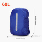 Housse de pluie pour sac à dos 20L 30L 40L 50L 60L – Imperméable, tactique, pour camping, randonnée, escalade