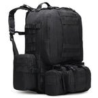 Sac à Dos Tactique 55L Molle – Nylon Haute Capacité pour Camping, Randonnée, Chasse et Voyage