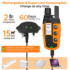 Collier de Dressage pour Chien 1000m – Télécommande, Rechargeable, Étanche, Bip/Vibration/Choc, Haute Qualité