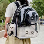 Sac de Transport Chat et Chien – Sac à Dos Capsule Spatiale Transparent Respirant, Portable pour Voyage et Promenade