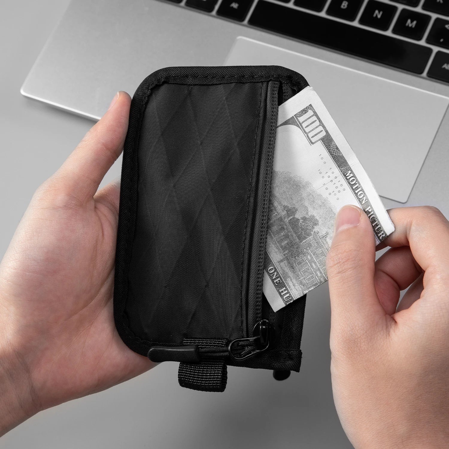Porte-Monnaie Multifonction Anti-RFID – Léger, Organiseur Cartes, Espèces, Clés & Écouteurs