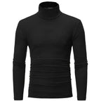 T-shirt Col Roulé Homme – Coupe Slim, Manches Longues, Respirant, Casual