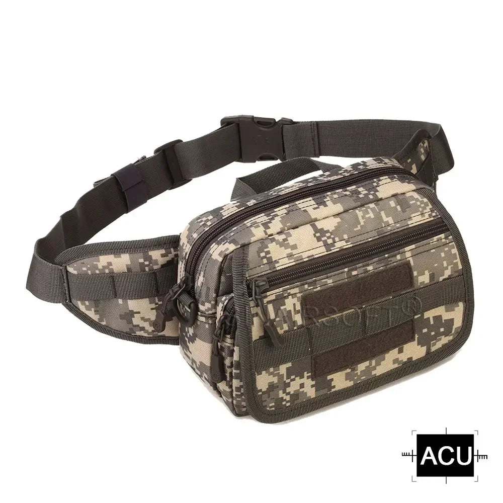 Sac Banane Tactique Triple Usage – Ceinture, Bandoulière, Sac à Dos – Sport, Randonnée, Camping, Cyclisme