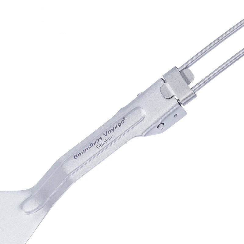 Spatule en Titane – Pelle à Crêpes Pliable pour Barbecue & Camping