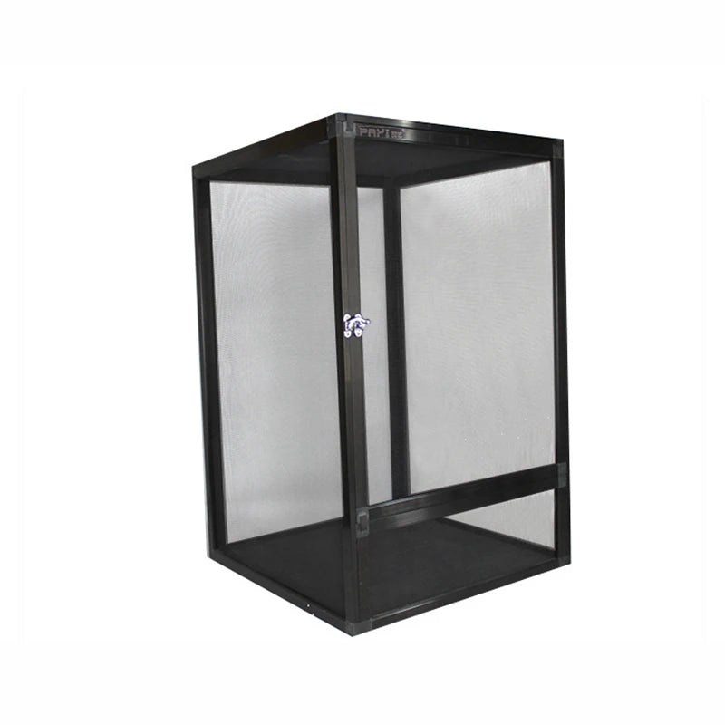 Terrarium Vertical pour Reptiles – Cage Écologique en Métal avec Porte Frontale en Grille pour Habitat Rainforest