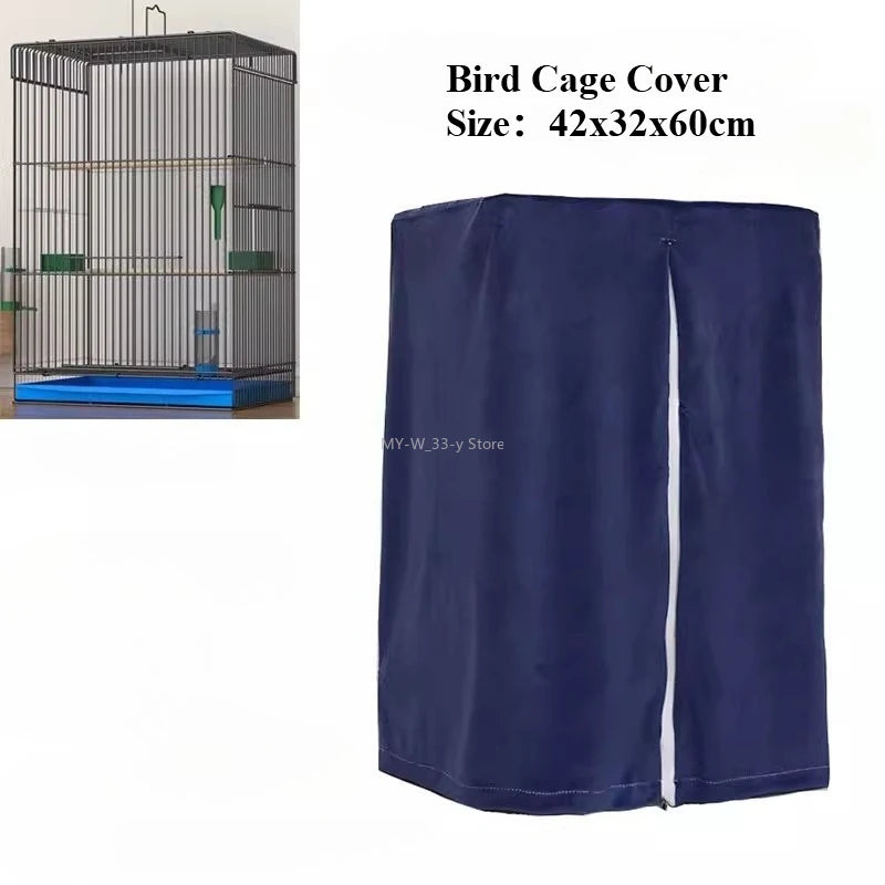 Housse de Cage à Oiseaux Respirante Anti-Éclaboussures – Pare-Soleil pour Perroquet, Protection Cage