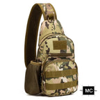 Sac Tactique Bandoulière – Sac de Poitrine Imperméable pour Camping, Randonnée, Cyclisme et Voyage