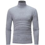 T-shirt Col Roulé Homme – Coupe Slim, Manches Longues, Respirant, Casual