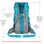 WESTTUNE Sac à Dos Randonnée 50L avec Couvre-Pluie – Multifonction, Alpinisme & Trekking