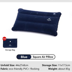 Oreiller Gonflable Carré – Ultra-léger, Portable et Confortable pour Camping, Randonnée et Voyage