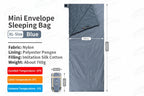 Sac de Couchage Ultra-léger Printemps Été en Coton – Camping, Randonnée, Imperméable, Simple ou Double