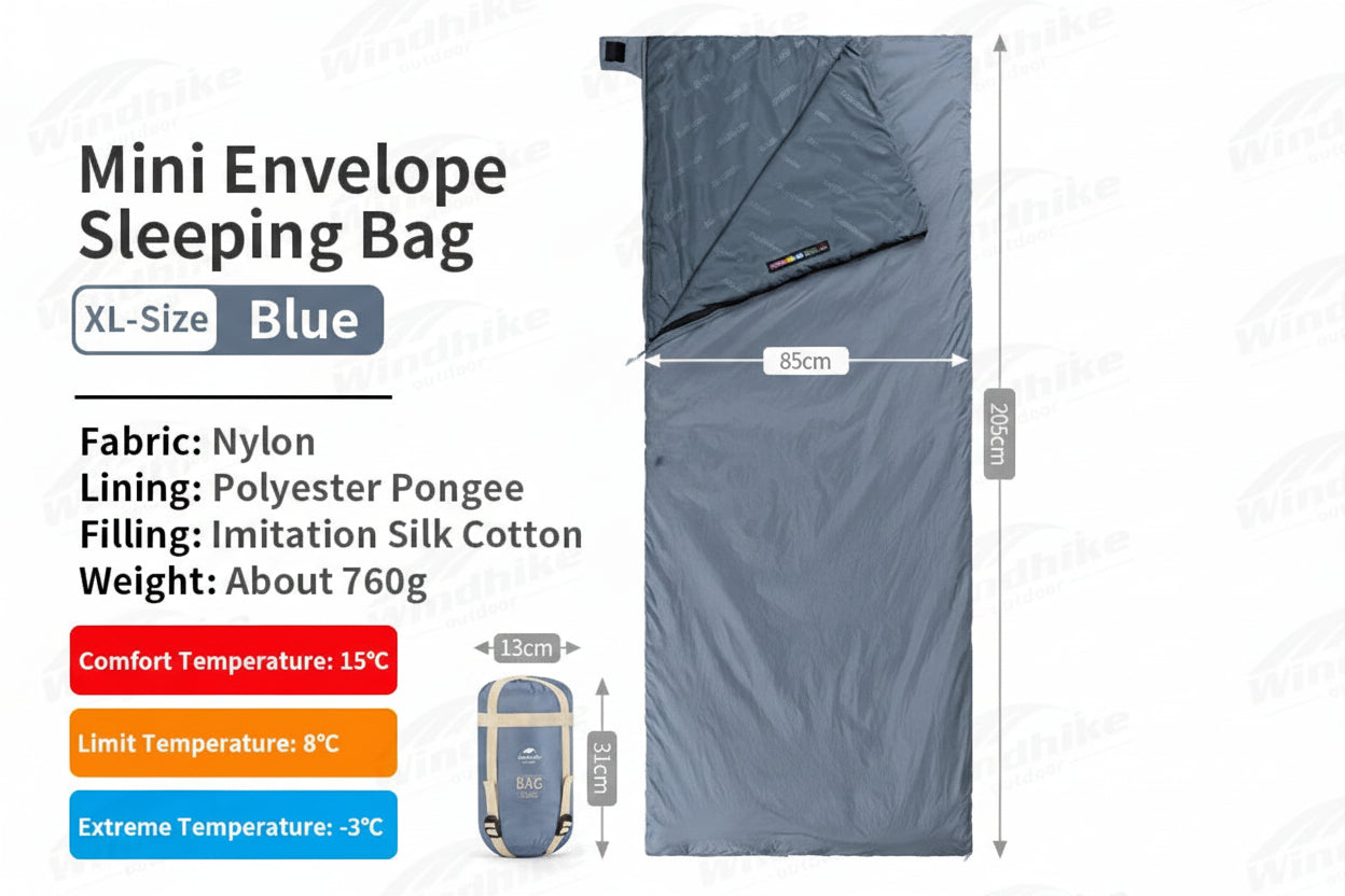 Sac de Couchage Ultra-léger Printemps Été en Coton – Camping, Randonnée, Imperméable, Simple ou Double