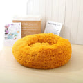 Corbeille Ronde en Peluche Longue pour Chat et Chien – Coussin Sofa Chaud, Idéal pour l'Hiver