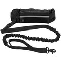 Laisse de Course pour Chien – Ceinture Lombaire avec Sac, Laisse Élastique Rétractable, Réfléchissante, Nylon