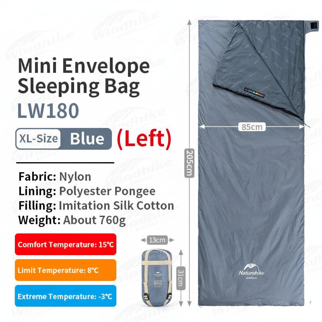 Sac de Couchage Ultra-léger Printemps Été en Coton – Camping, Randonnée, Imperméable, Simple ou Double
