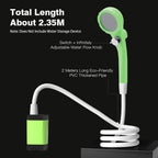 Pompe Douche de Camping Portable 6000mAh – Kit Douche Outdoor avec Écran Digital Intelligent