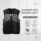 Gilet d'Entraînement en Maille Légère pour Chien – Multi-Poches, Résistant aux Morsures, Idéal Printemps-Été