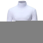 T-shirt Col Roulé Homme – Coupe Slim, Manches Longues, Respirant, Casual