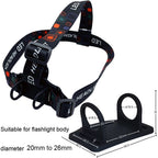 Bandeau Frontal Réglable – Support Élastique pour Lampe de Poche LED, Torche & Lampe Frontale