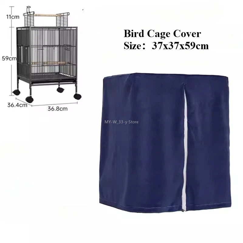Housse de Cage à Oiseaux Respirante Anti-Éclaboussures – Pare-Soleil pour Perroquet, Protection Cage