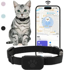 Traceur GPS Bluetooth pour Animal – Mini Tracker Anti-Perte pour Chat et Chiot, Alerte de Mouvement, Localisation Mondiale