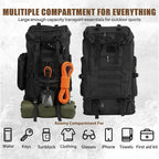 Sac à Dos Alpinisme Grande Capacité 100L Extensible – Respirant, Mixte, Outdoor