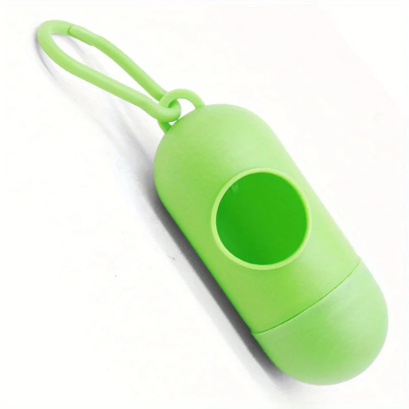 Distributeur de Sacs à Déjections Forme Pilule – Porte-Sacs pour Collier & Laisse de Chien