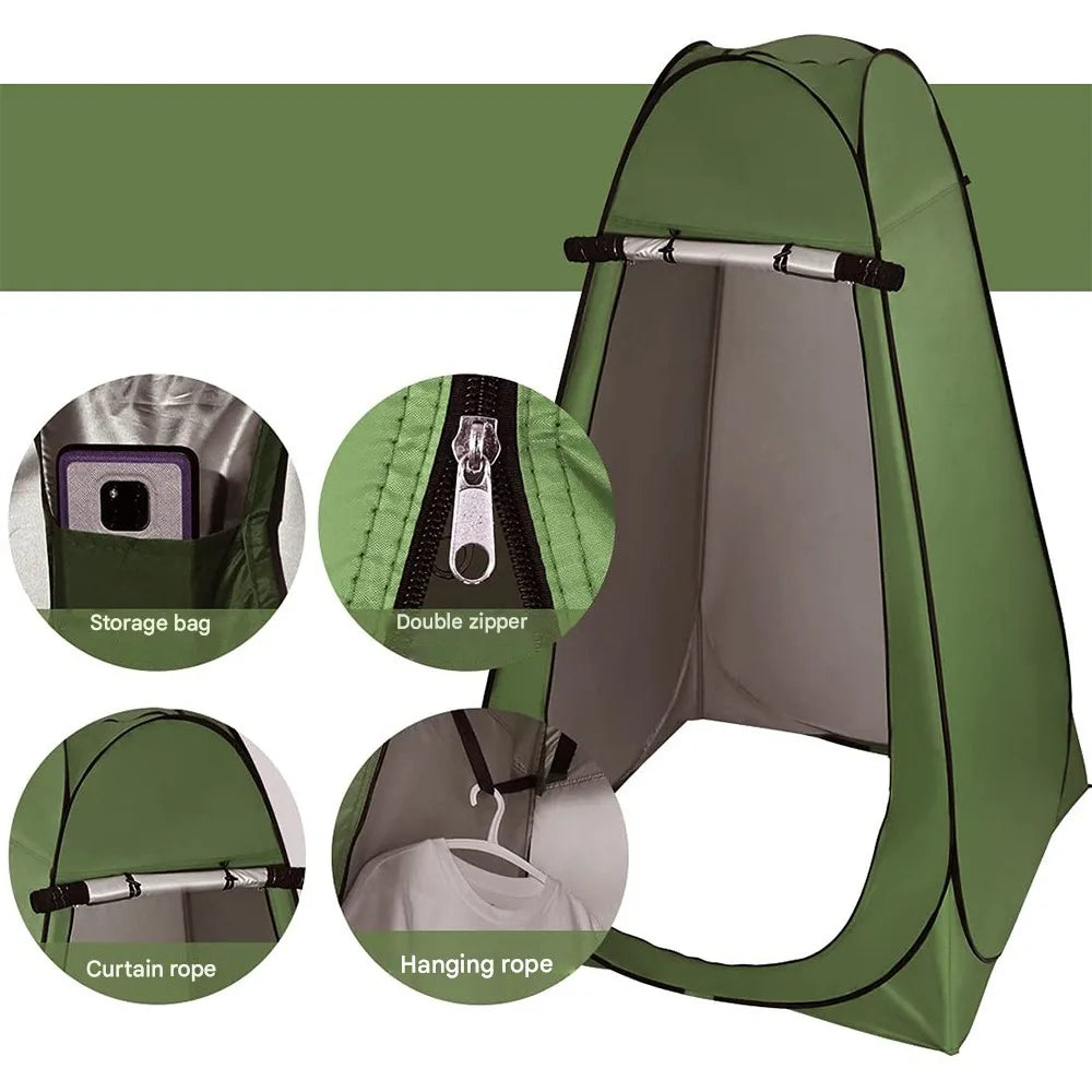 Tente Toilette Pop-Up pour Camping – Cabine de Changement Portable et Privée pour Outdoor, Randonnée et Plage