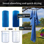 Serviette de Sport à Séchage Rapide 40x80 cm – Bleu, Vert, Orange – Natation, Gym, Camping, Plage