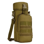 Poche Porte-Gourde Tactique MOLLE Camouflage – Nylon 900D Imperméable, Camping, Randonnée, Chasse
