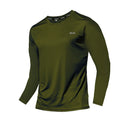 T-shirt de sport à manches longues en soie glacée pour homme