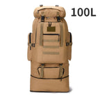 Sac à Dos Alpinisme 80L/100L – Tactique, Grande Capacité, Randonnée, Camping, Voyage