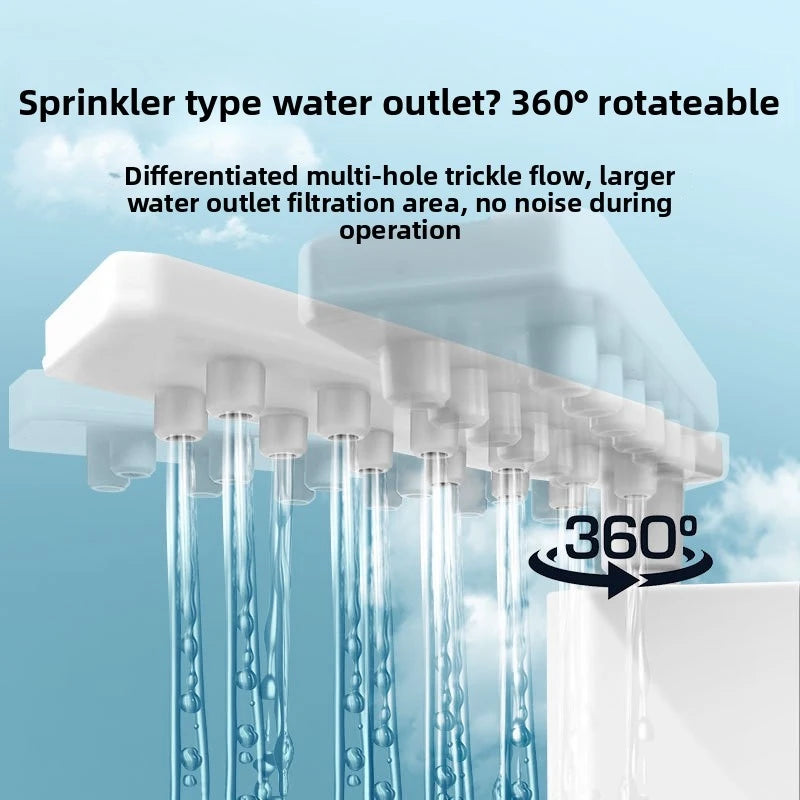 Filtre pour Aquarium Tortue Bas Niveau d'Eau – 3 en 1 Aspiration des Déchets, Purification & Écoulement Goutte à Goutte