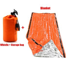 Kit de Survie d’Urgence 2 Personnes – Tente Mylar, Sac de Couchage, Couverture Thermique SOS Réutilisable